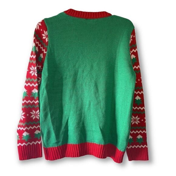 Joe Boxer Santa/Rudolph Christmas Sweater, Size Large - Picture 10 of 10